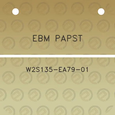 ebm-papst-w2s135-ea79-01