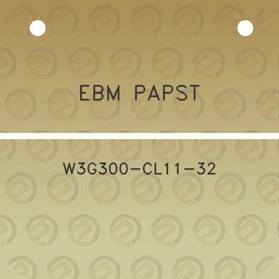 ebm-papst-w3g300-cl11-32