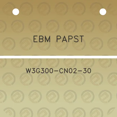 ebm-papst-w3g300-cn02-30