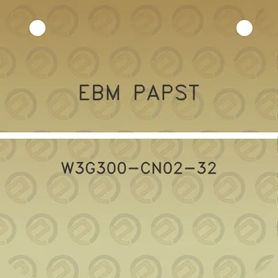 ebm-papst-w3g300-cn02-32