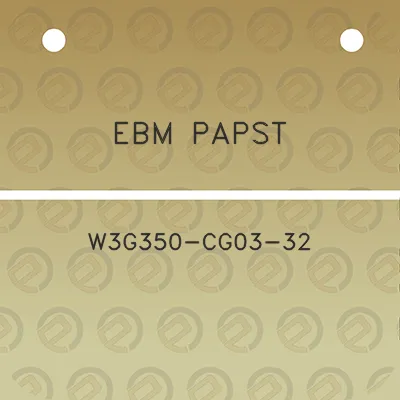 ebm-papst-w3g350-cg03-32