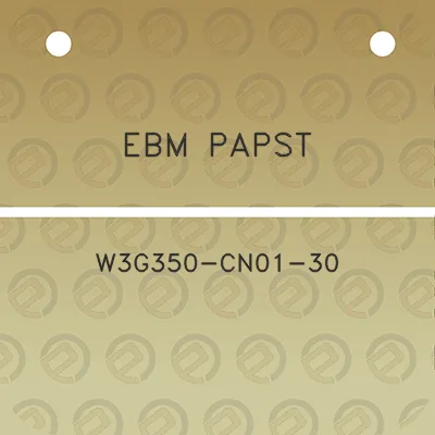 ebm-papst-w3g350-cn01-30