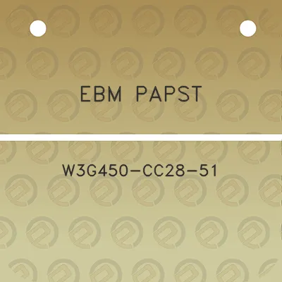 ebm-papst-w3g450-cc28-51