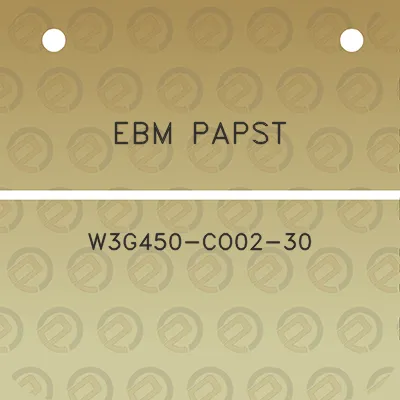 ebm-papst-w3g450-co02-30