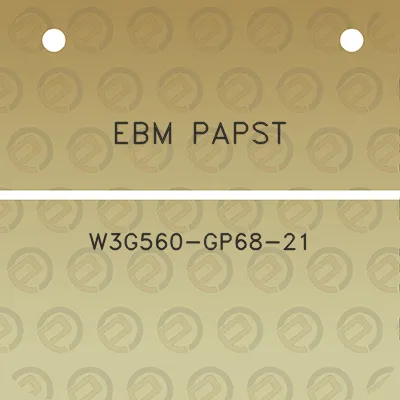 ebm-papst-w3g560-gp68-21