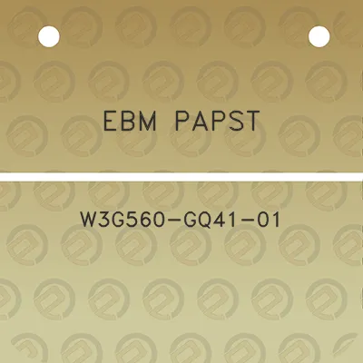 ebm-papst-w3g560-gq41-01