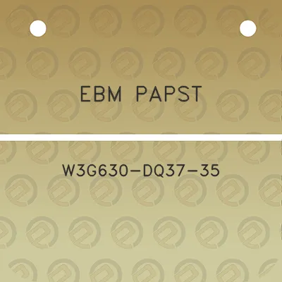 ebm-papst-w3g630-dq37-35