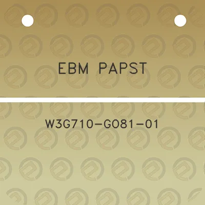 ebm-papst-w3g710-go81-01