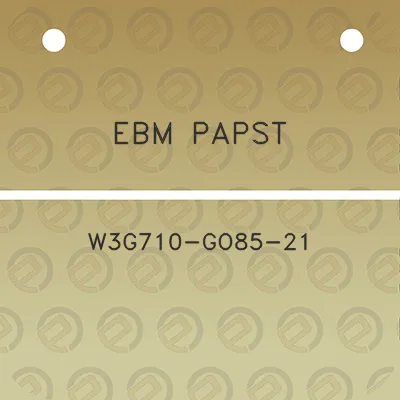 ebm-papst-w3g710-go85-21