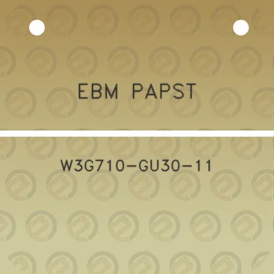 ebm-papst-w3g710-gu30-11