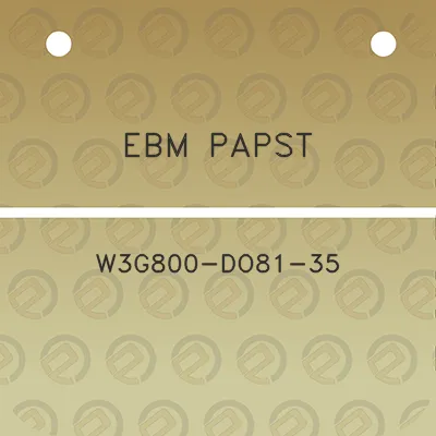 ebm-papst-w3g800-do81-35