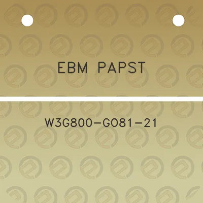 ebm-papst-w3g800-go81-21