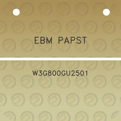 ebm-papst-w3g800gu2501