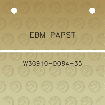 ebm-papst-w3g910-do84-35