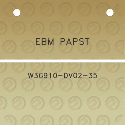 ebm-papst-w3g910-dv02-35