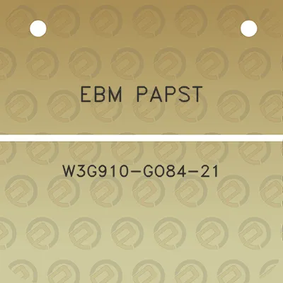 ebm-papst-w3g910-go84-21