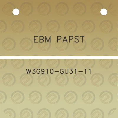 ebm-papst-w3g910-gu31-11