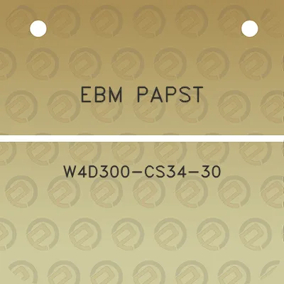 ebm-papst-w4d300-cs34-30