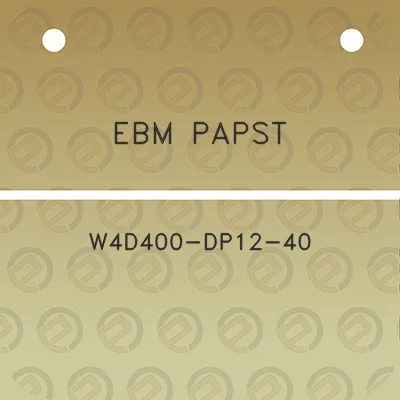 ebm-papst-w4d400-dp12-40