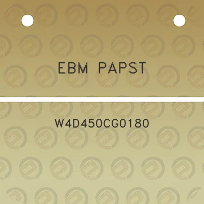 ebm-papst-w4d450cg0180