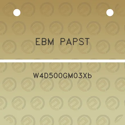 ebm-papst-w4d500gm03xb