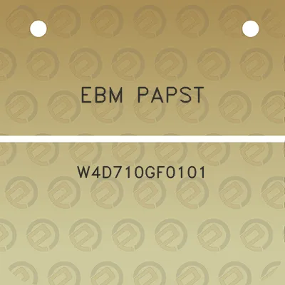 ebm-papst-w4d710gf0101