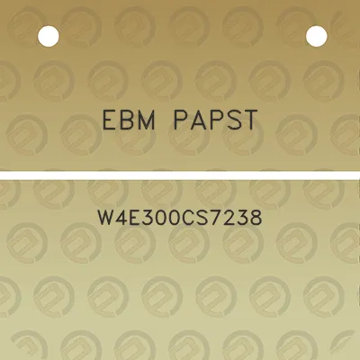 ebm-papst-w4e300cs7238