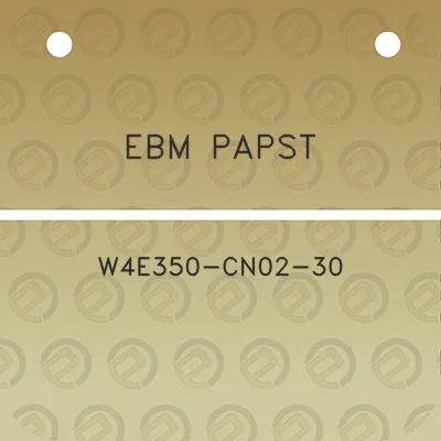 ebm-papst-w4e350-cn02-30