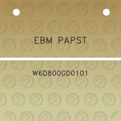 ebm-papst-w6d800gd0101