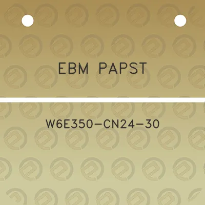 ebm-papst-w6e350-cn24-30