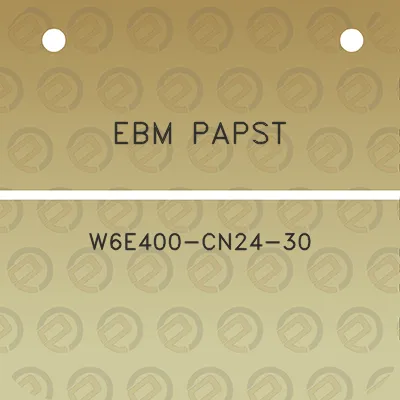 ebm-papst-w6e400-cn24-30