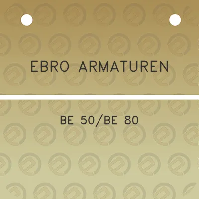 ebro-armaturen-be-50be-80