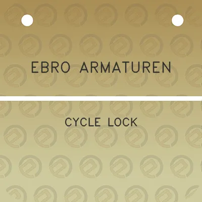 ebro-armaturen-cycle-lock