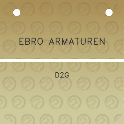 ebro-armaturen-d2g