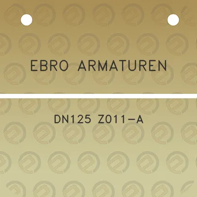 ebro-armaturen-dn125-z011-a