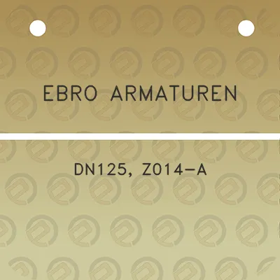 ebro-armaturen-dn125-z014-a