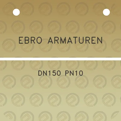 ebro-armaturen-dn150-pn10