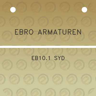 ebro-armaturen-eb101-syd