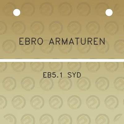 ebro-armaturen-eb51-syd