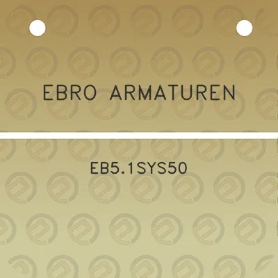 ebro-armaturen-eb51sys50