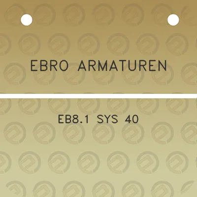 ebro-armaturen-eb81-sys-40