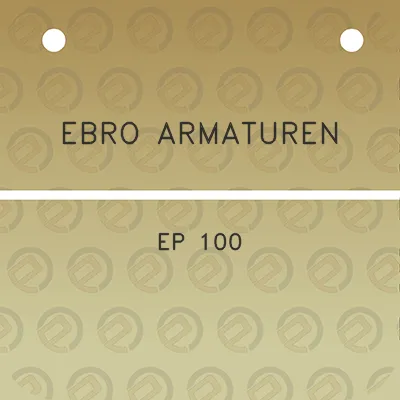 ebro-armaturen-ep-100