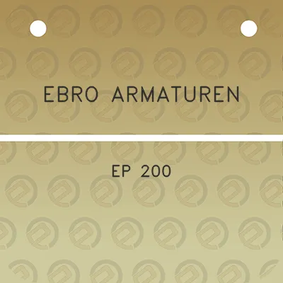 ebro-armaturen-ep-200