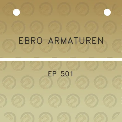 ebro-armaturen-ep-501