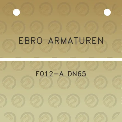 ebro-armaturen-f012-a-dn65