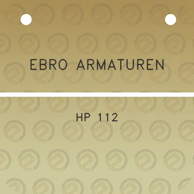 ebro-armaturen-hp-112