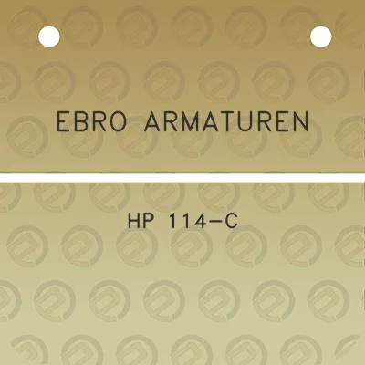 ebro-armaturen-hp-114-c