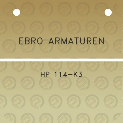 ebro-armaturen-hp-114-k3