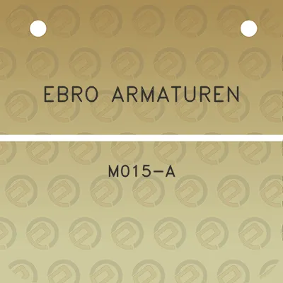 ebro-armaturen-m015-a