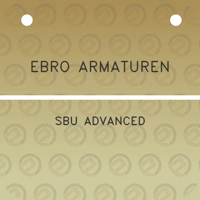 ebro-armaturen-sbu-advanced